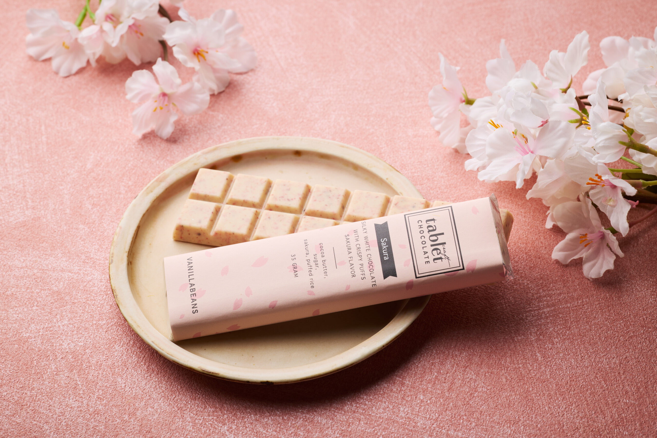 タブレットショコラ・さくら VANILLABEANS バニラビーンズ 横浜 チョコレート beantobar